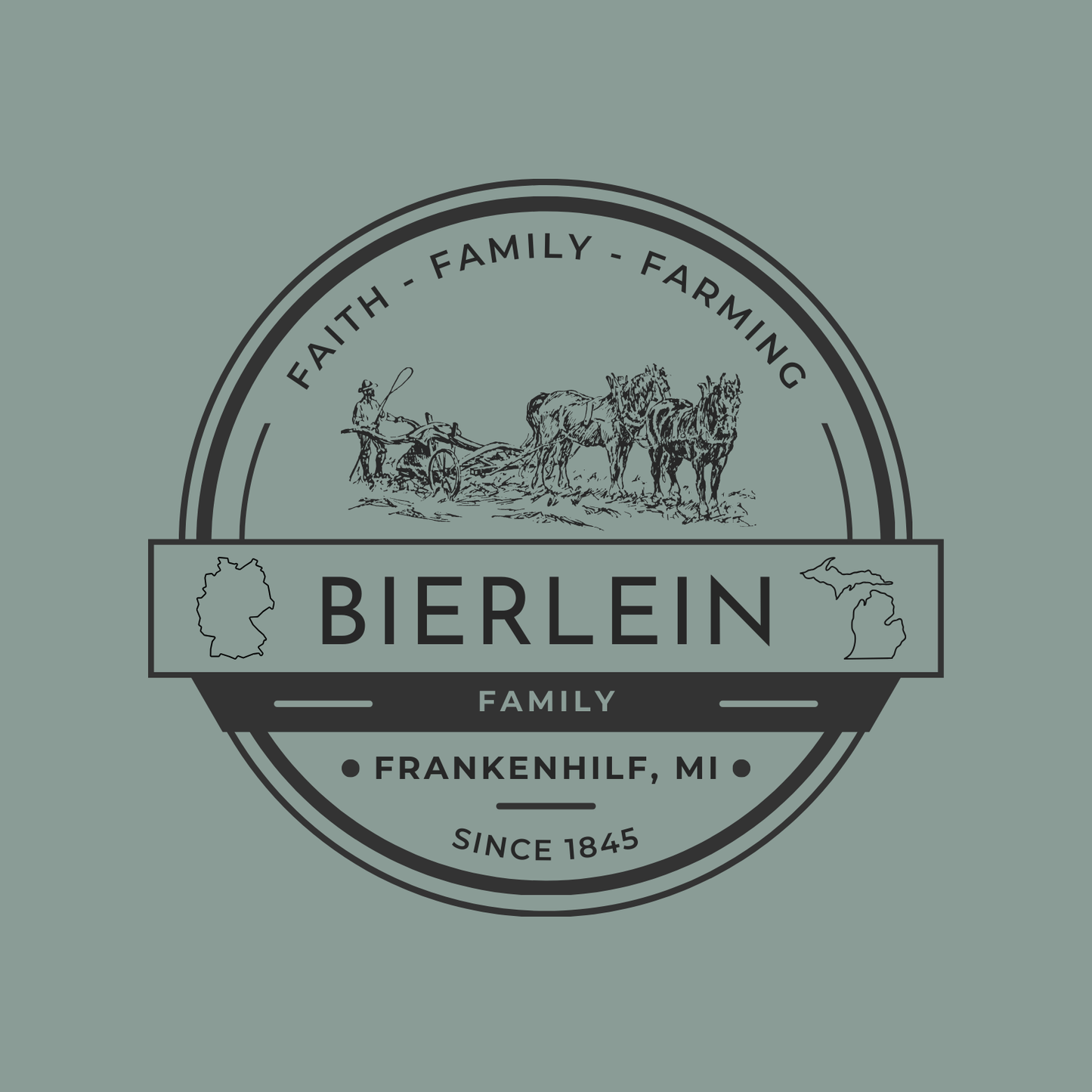 Bierlein Adult Tee: Horse & Plow