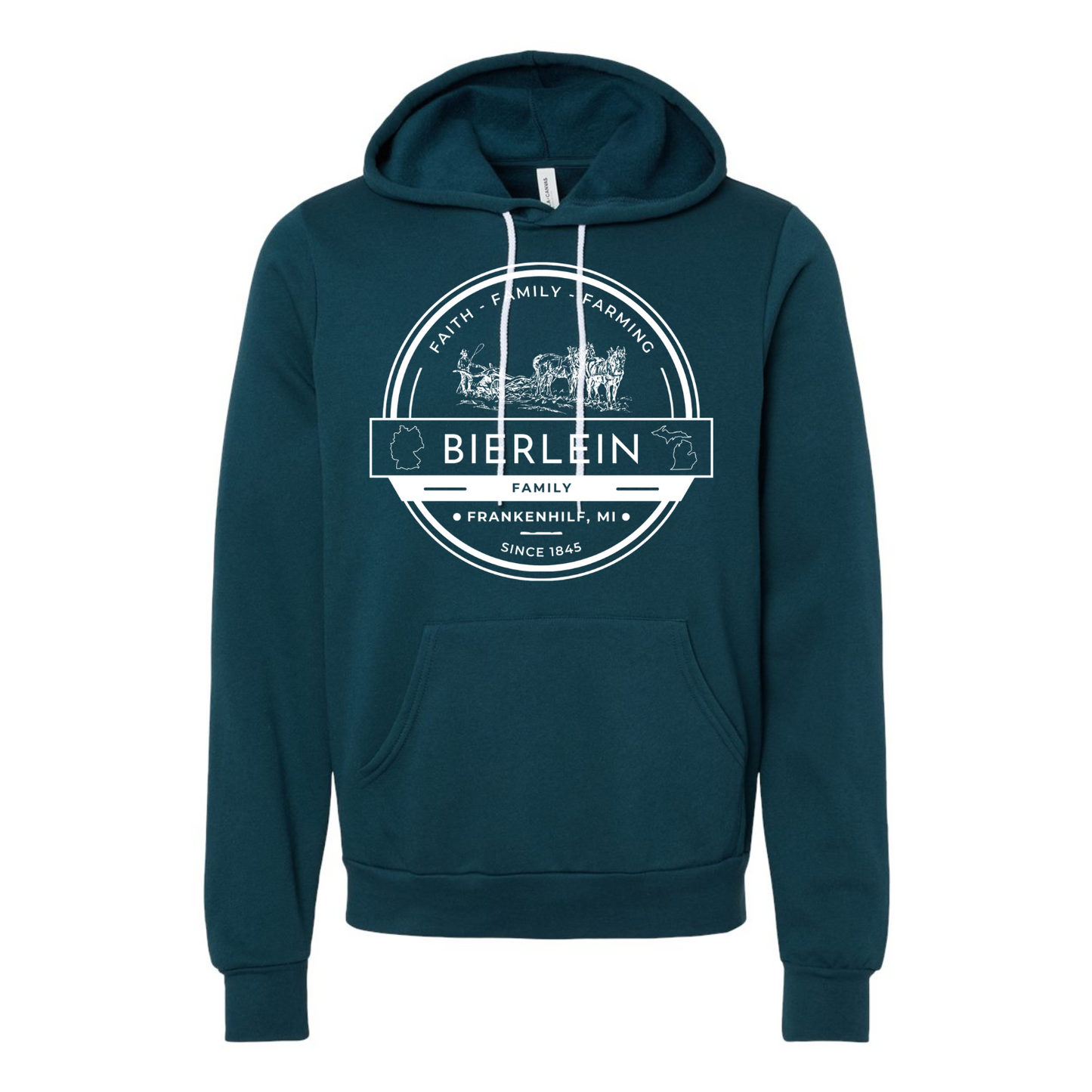 Bierlein Adult Hoodie: Horse & Plow