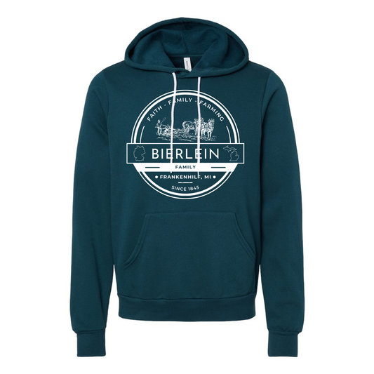 Bierlein Adult Hoodie: Horse & Plow