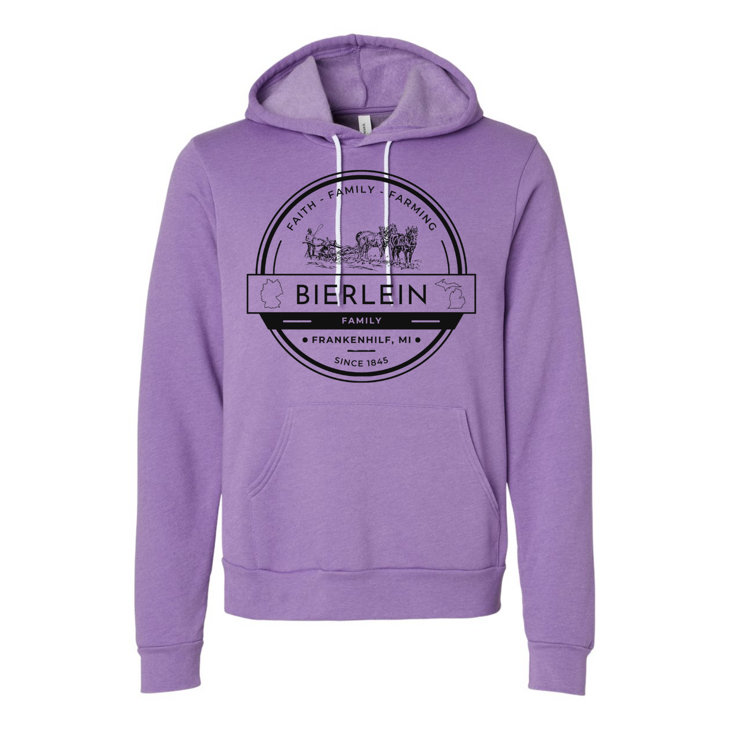 Bierlein Adult Hoodie: Horse & Plow