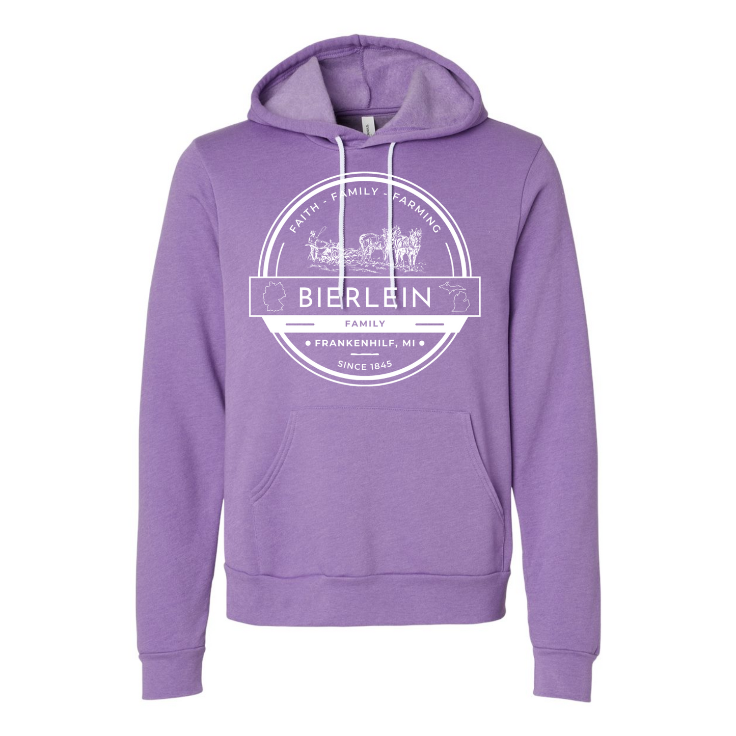 Bierlein Adult Hoodie: Horse & Plow