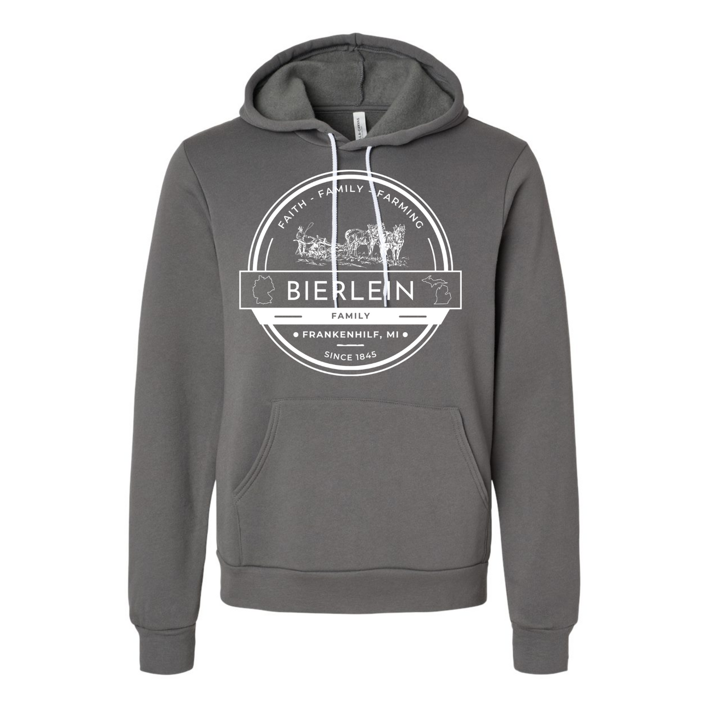 Bierlein Adult Hoodie: Horse & Plow