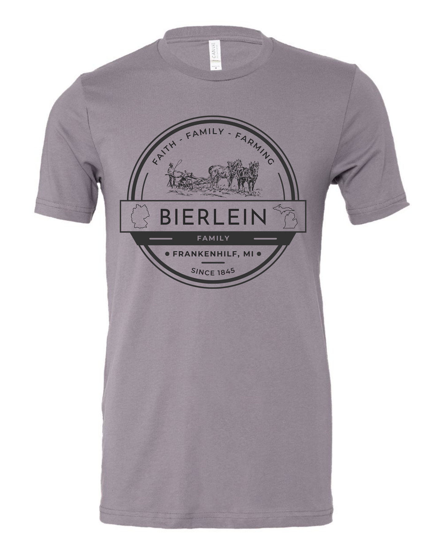 Bierlein Adult Tee: Horse & Plow