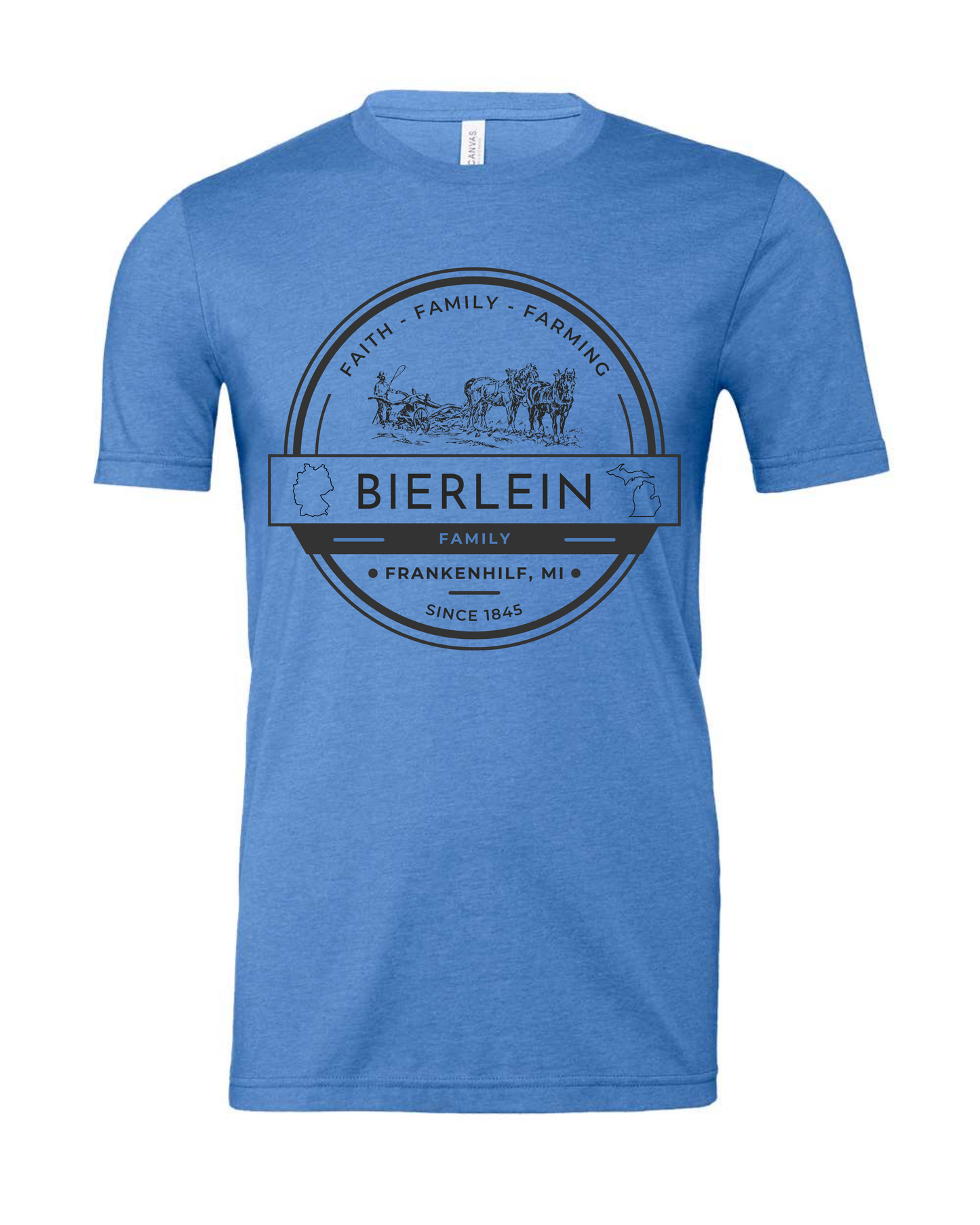 Bierlein Adult Tee: Horse & Plow